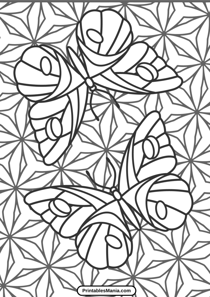 beautiful butterfly coloring pages