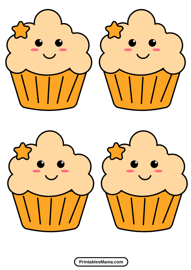 cupcake template for art projects