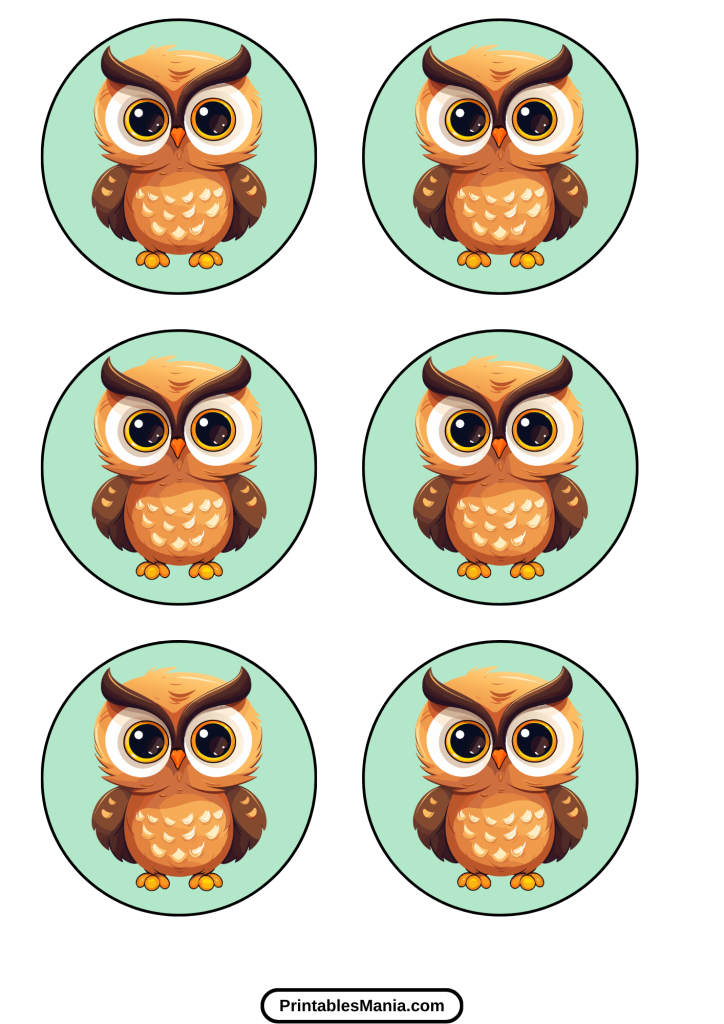 owl cupcake toppers free printables