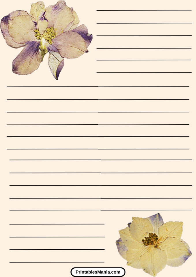 Lined Paper Printable PDF - Printables Mania