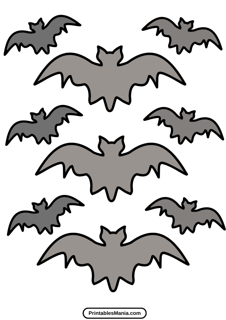 fun bat template printable for kids