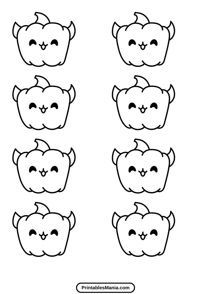 mini pumpkin template printable