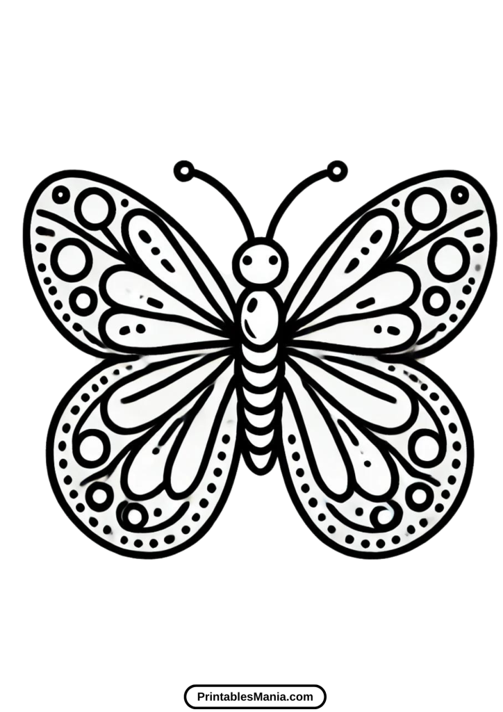 butterfly coloring pages for kids