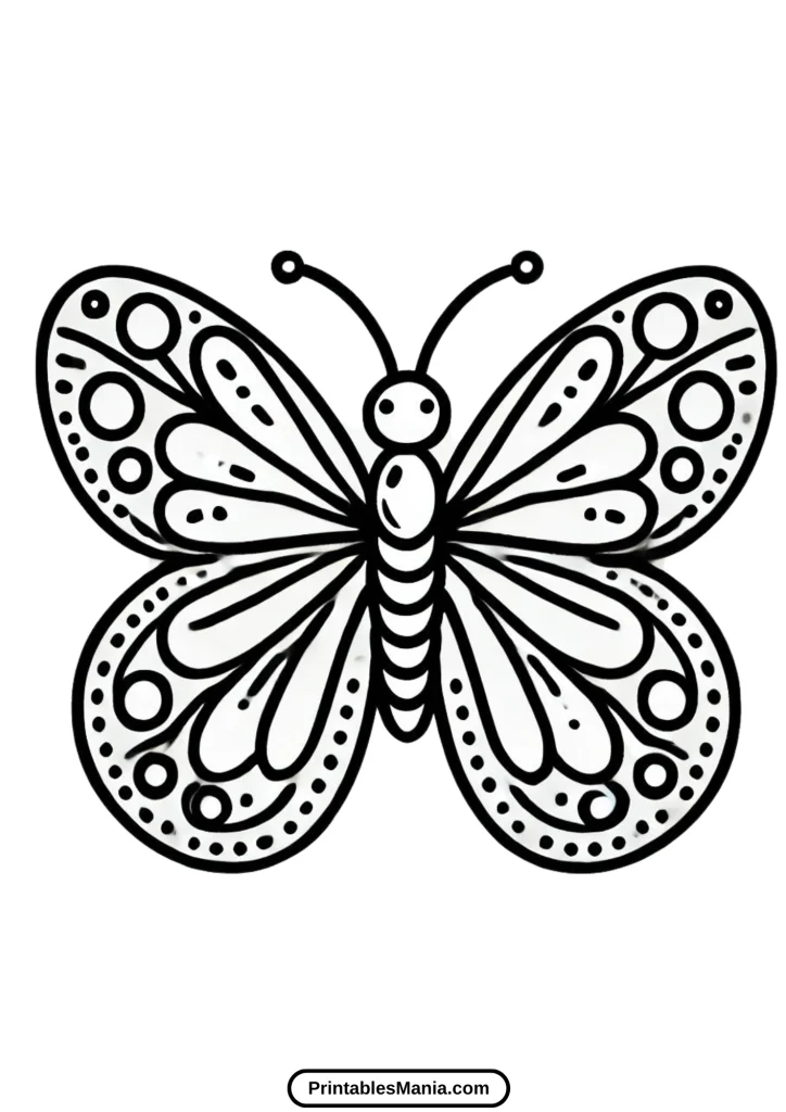 butterfly coloring pages for kids