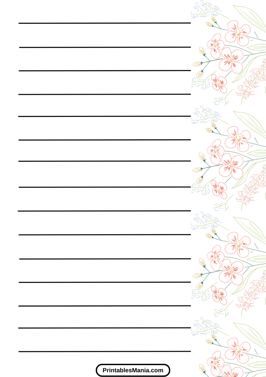 Printable Lined Paper 50 Lines Printable Lined Paper 50 Lines