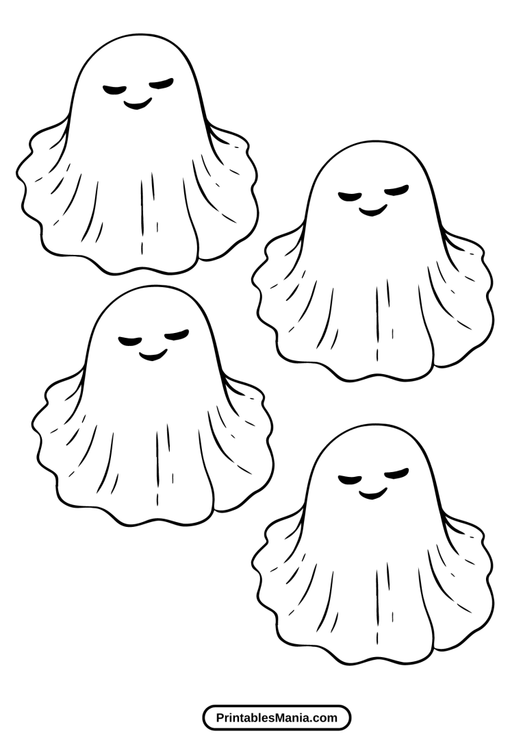 Ghost Template Printable - Printables Mania