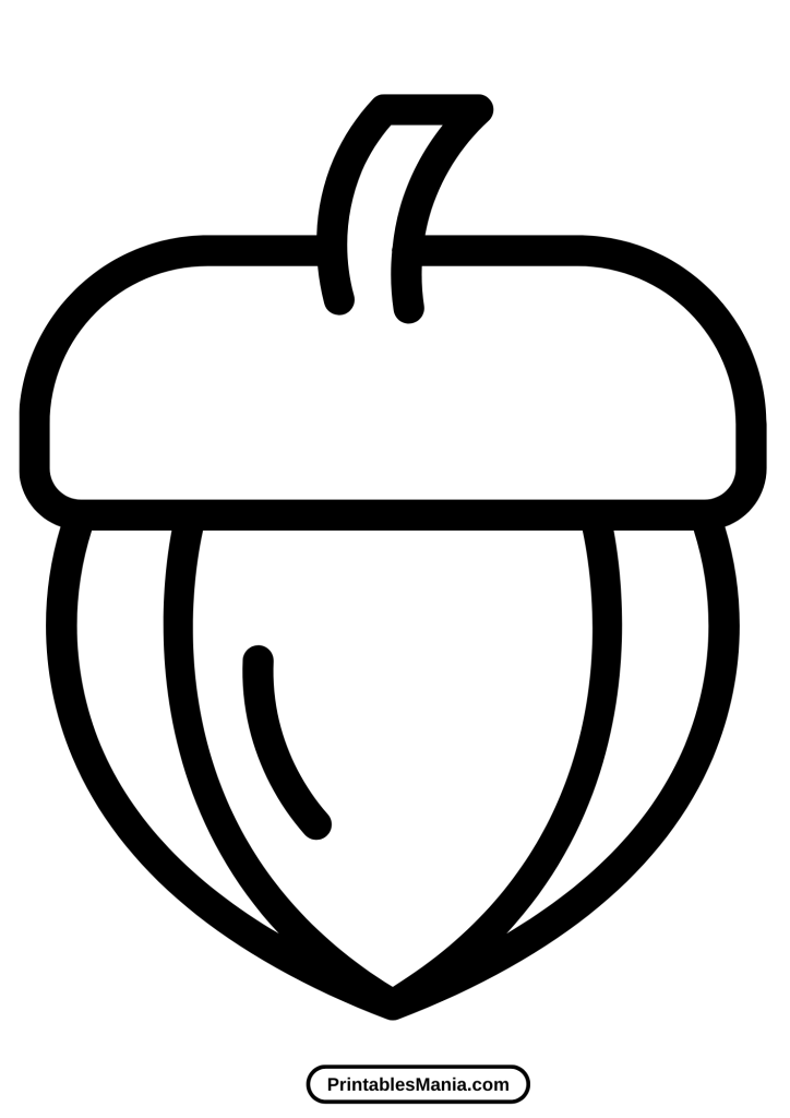 free acorn template for educational activities