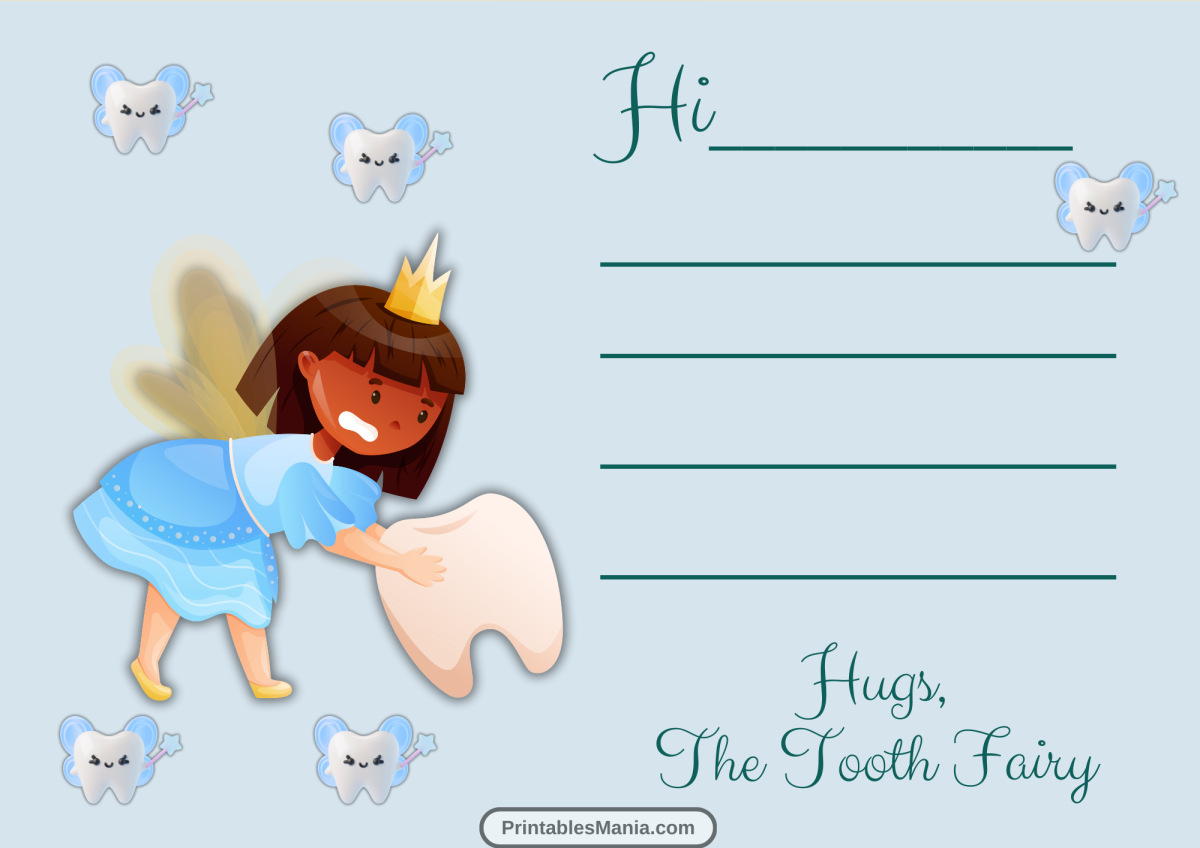 Tooth Fairy Note Printable Printables - 15 1 1200x848 