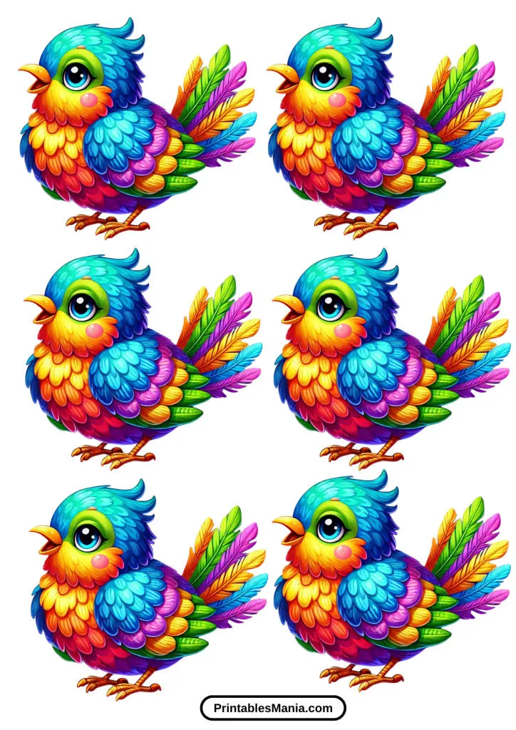 printable bird template pdf free download