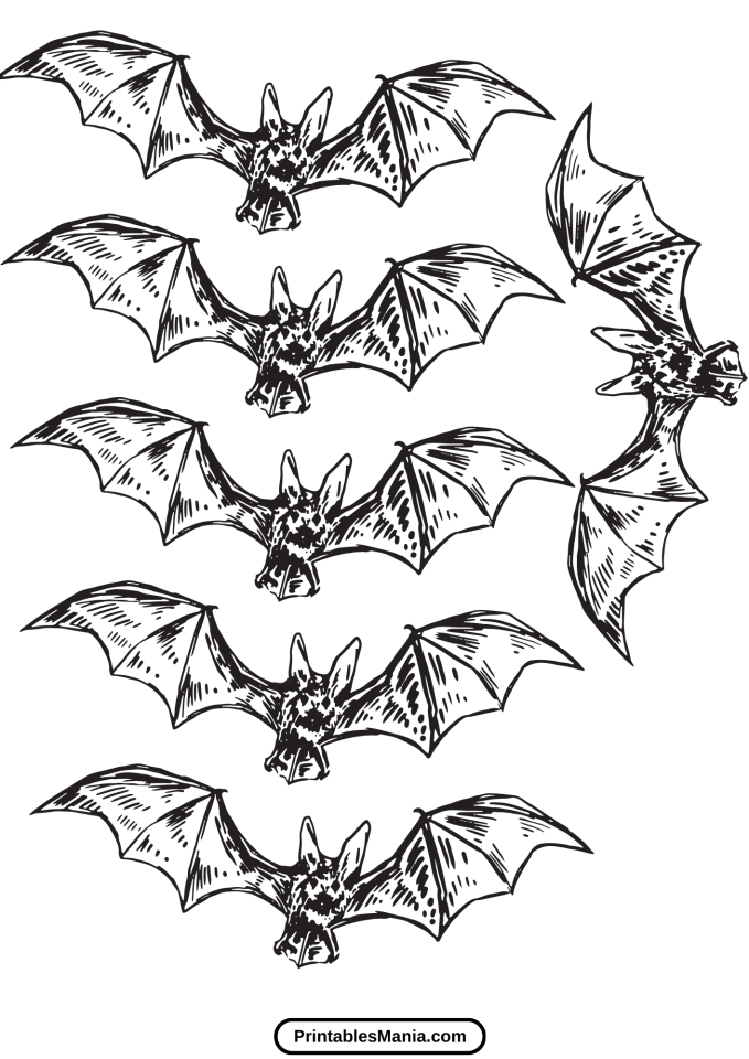 Bat Template Printable - Printables Mania
