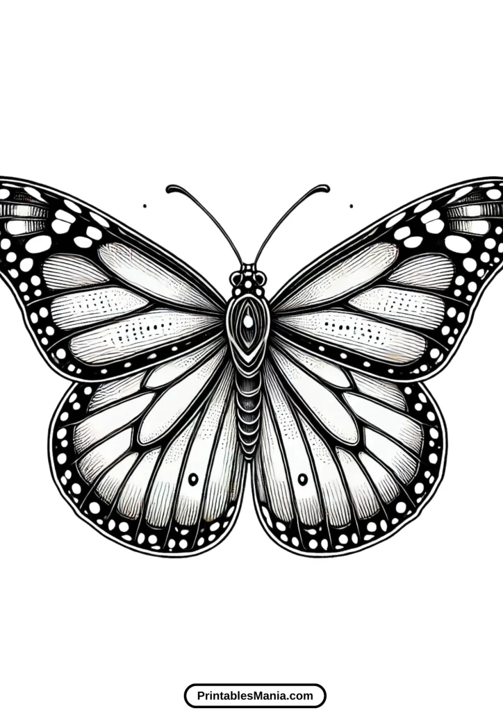 monarch butterfly coloring pages