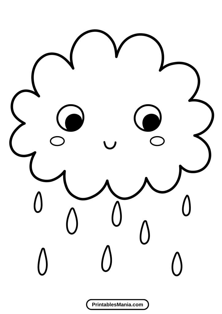 cloud template for kids' weather projects