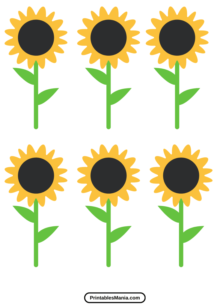 sunflower printable