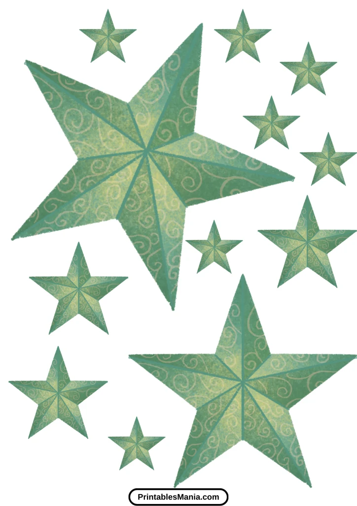 star cut out for printable art