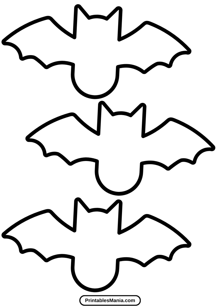 printable bat template for learning colors