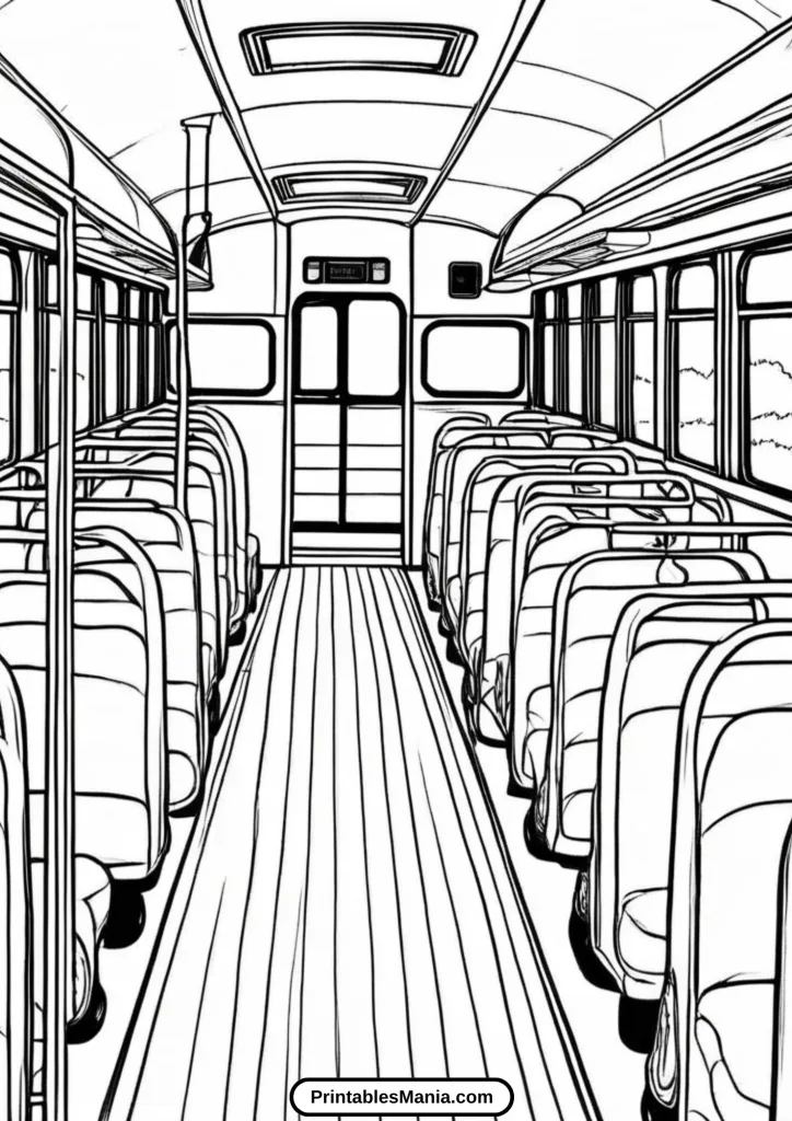 free downloadable school bus coloring sheet