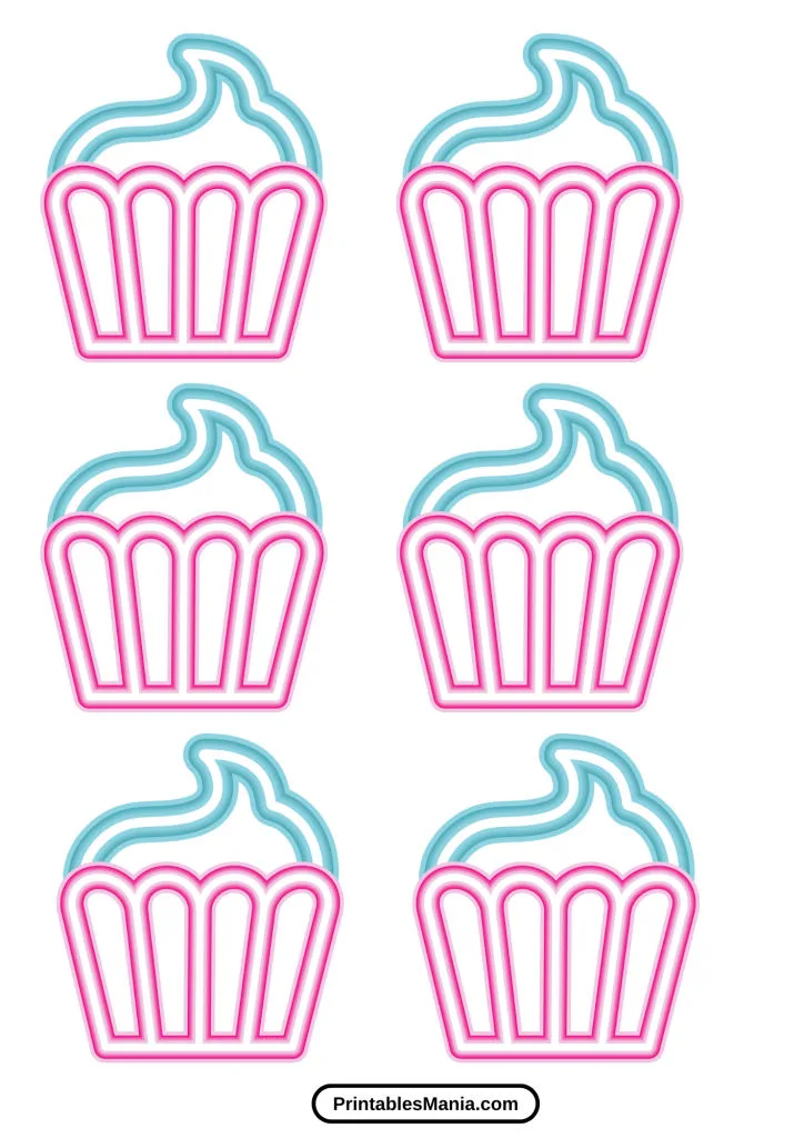 cupcake template for card making