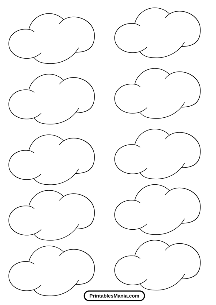 diy cloud template for birthday parties