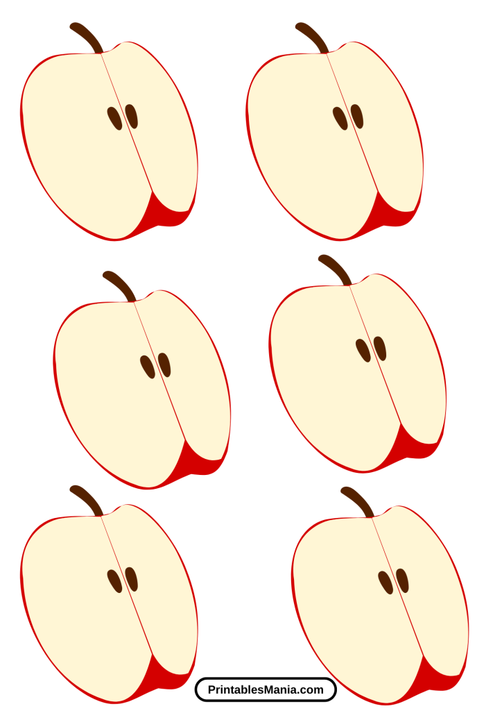 apple template printable for classroom use