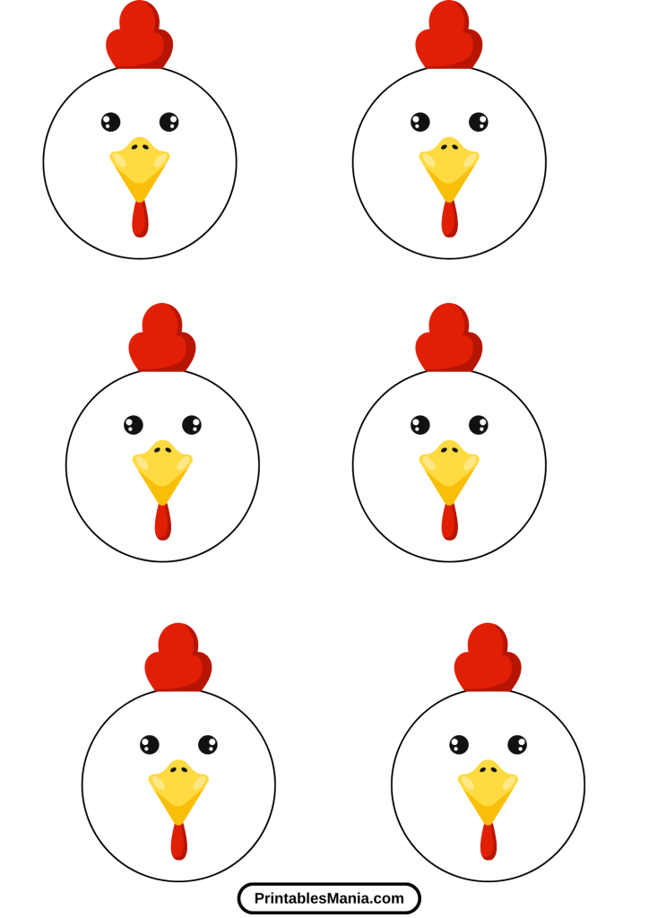 chicken template printable