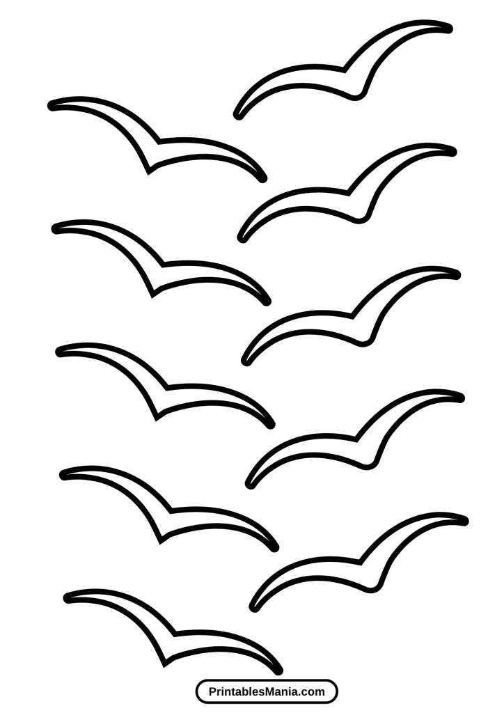 printable bird template for kids crafts