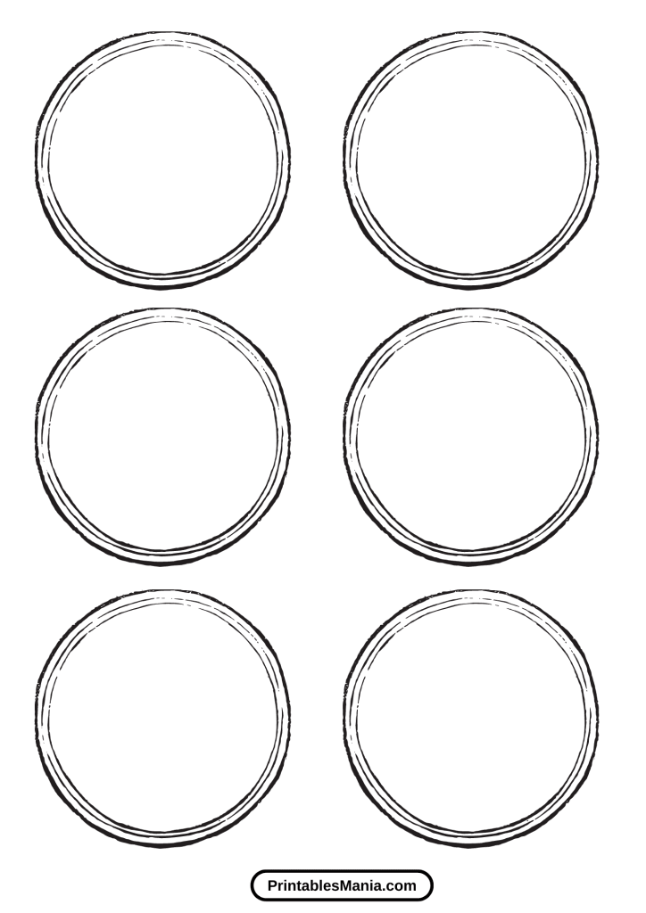 circle template for cutting practice