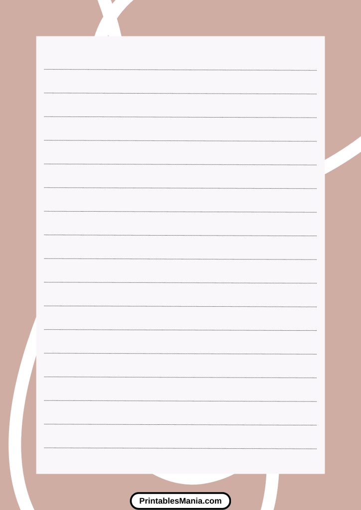 lined notebook paper printable