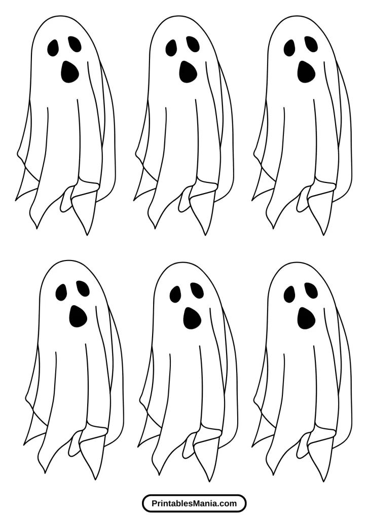 ghost template for halloween decorations