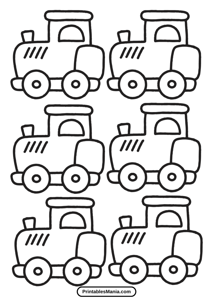 printable train template