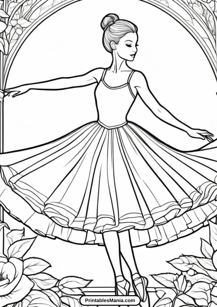 coloring pages of ballerinas