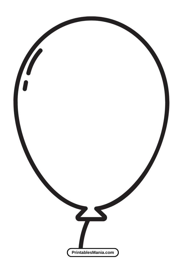 balloon template printable pdf