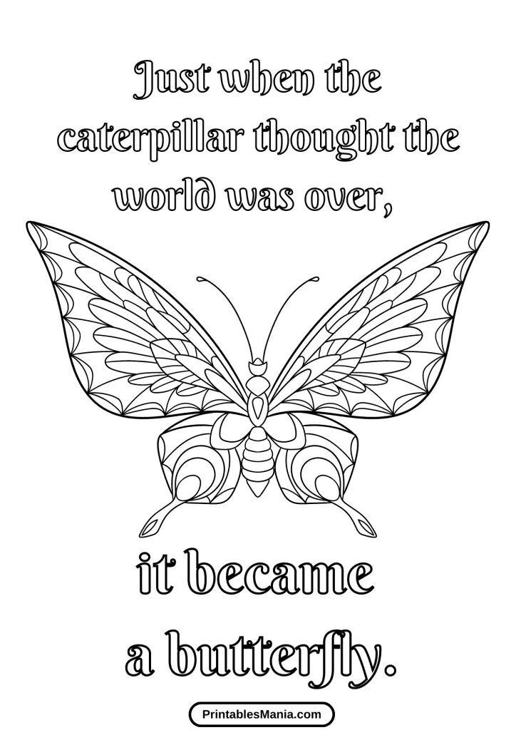 butterfly coloring pages printable