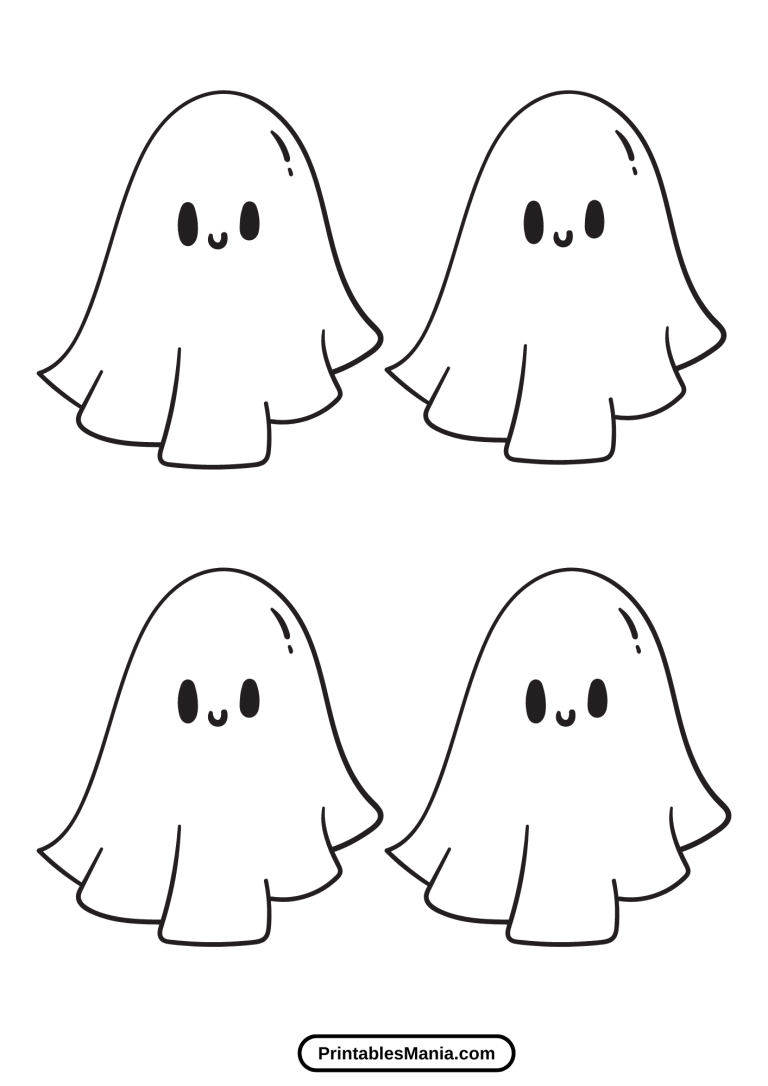 Ghost Template Printable - Printables Mania