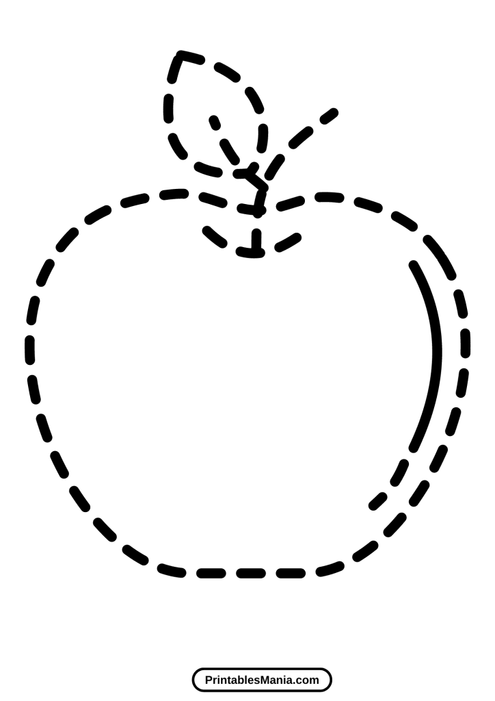 printable apple template for coloring fun