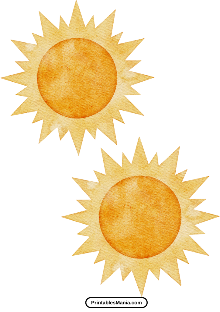 sun template for wall art