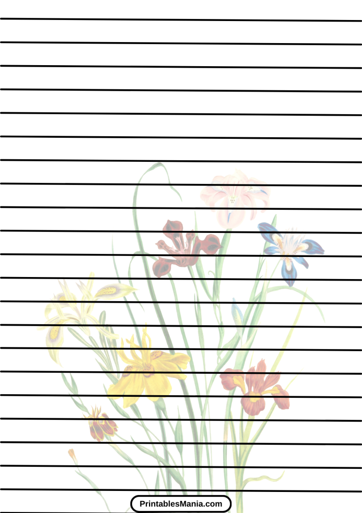 printable lined notebook paper