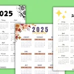 2025 Printable Calendar One Page