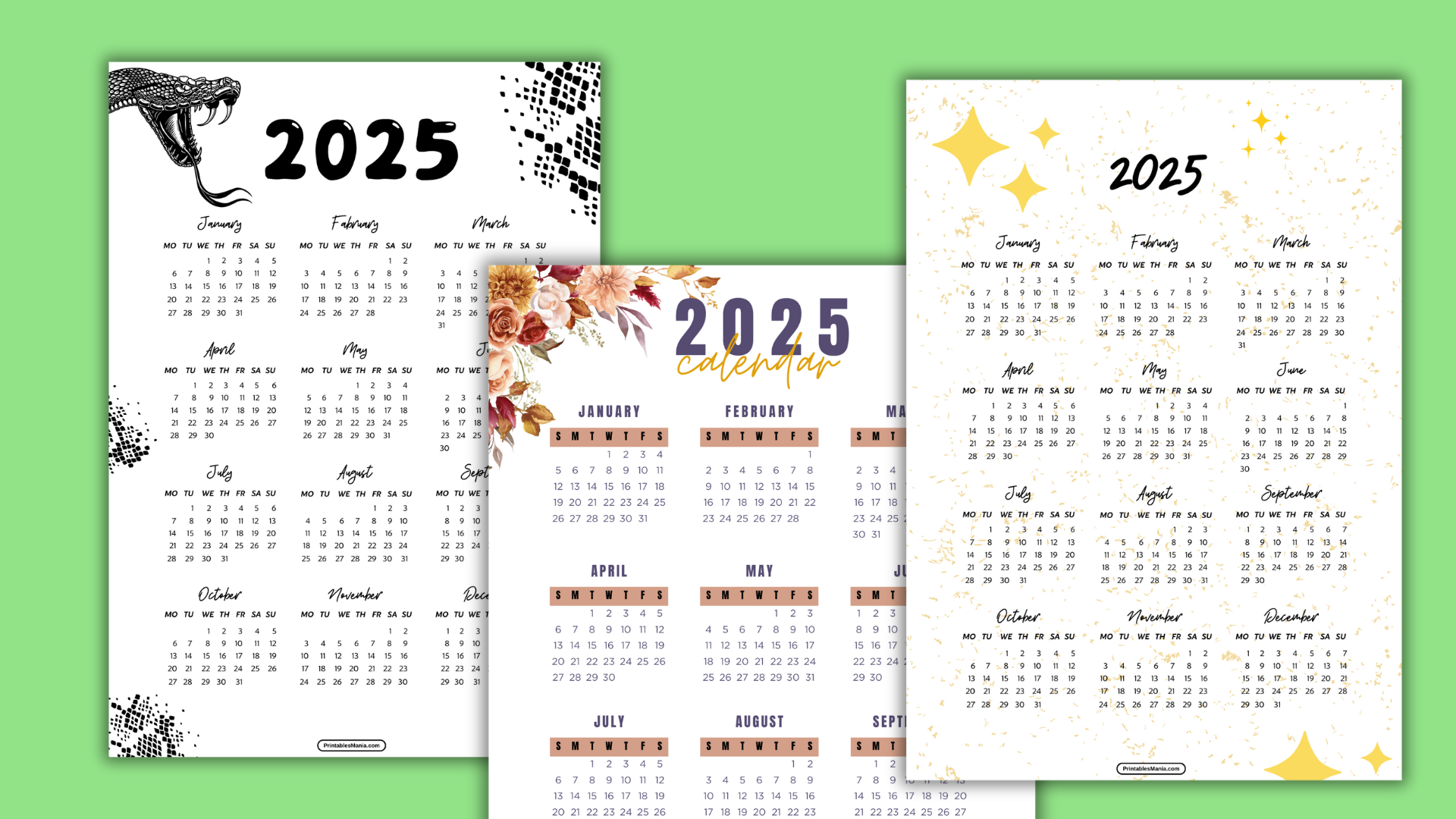 2025 Printable Calendar One Page