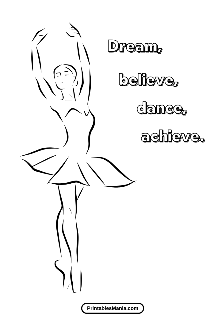 young ballerina tying ballet slippers coloring page