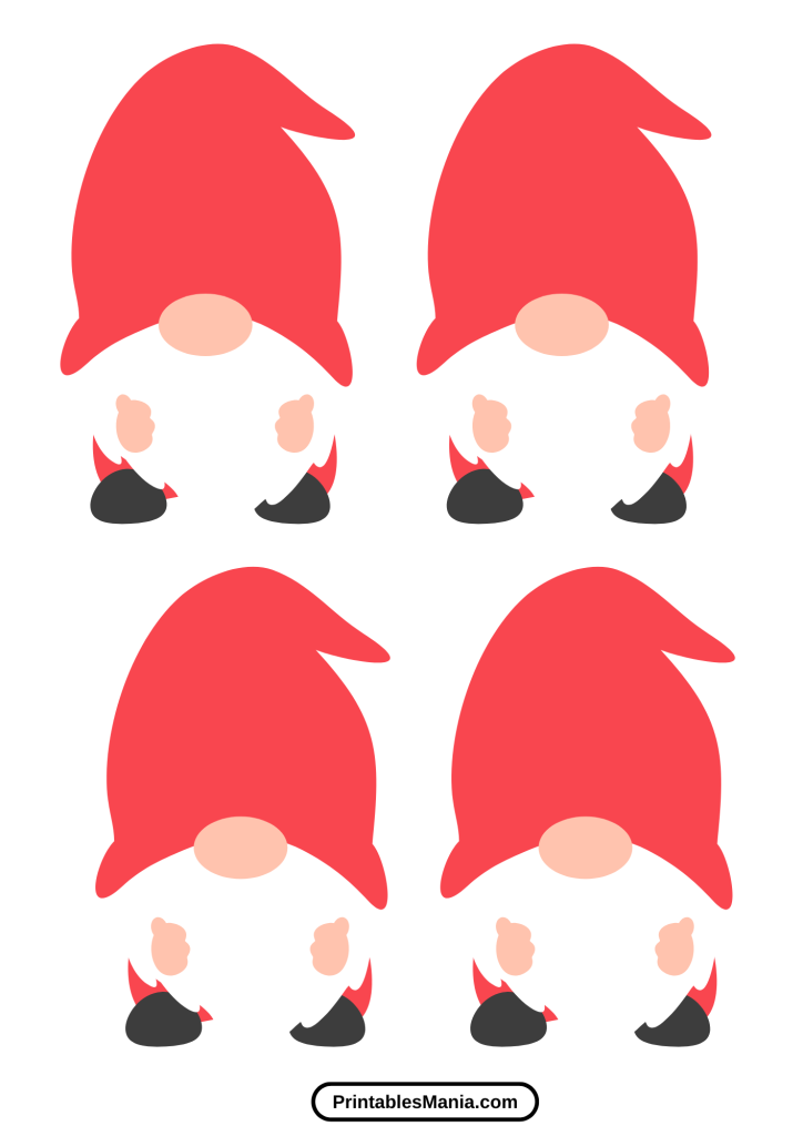 creative gnome craft template for children