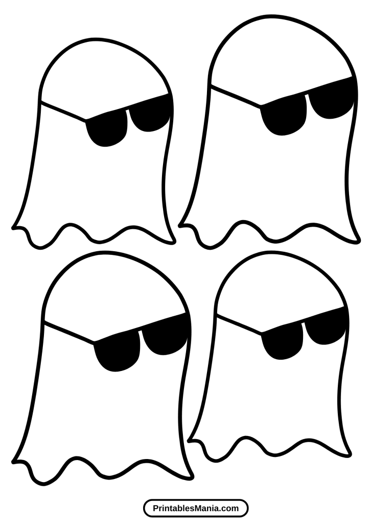 diy ghost cutout template