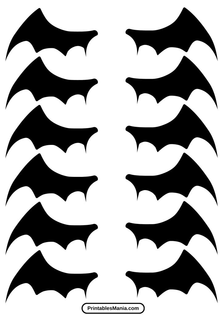 bat template printable for fall activities