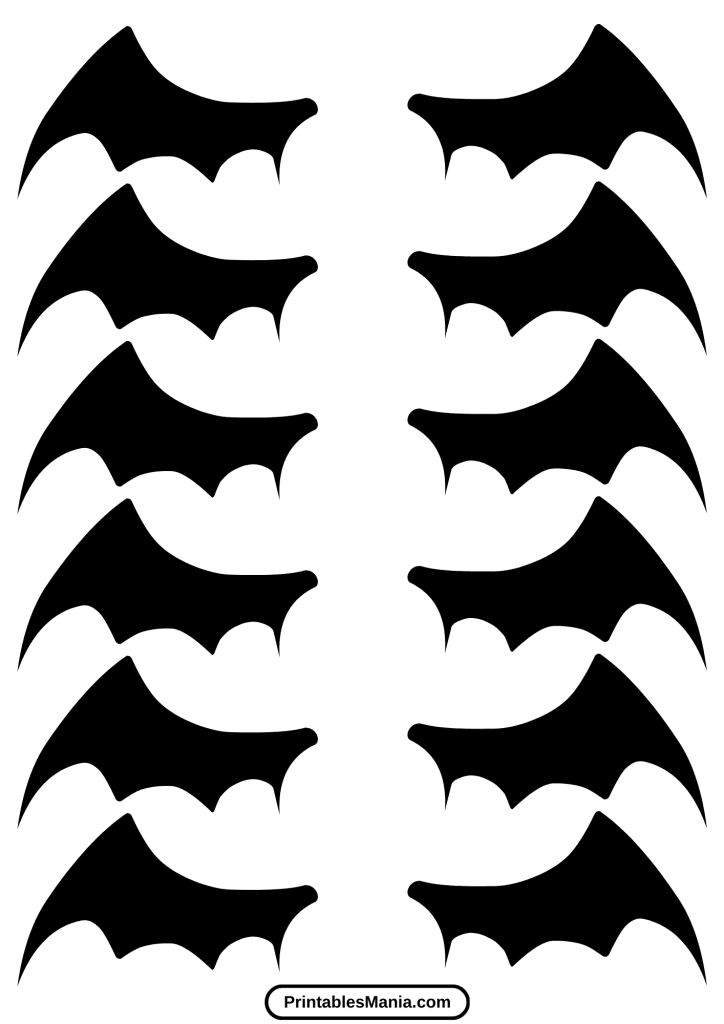 bat template printable for fall activities