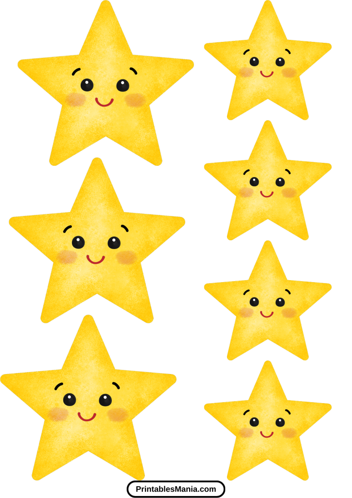 printable star cut out for school