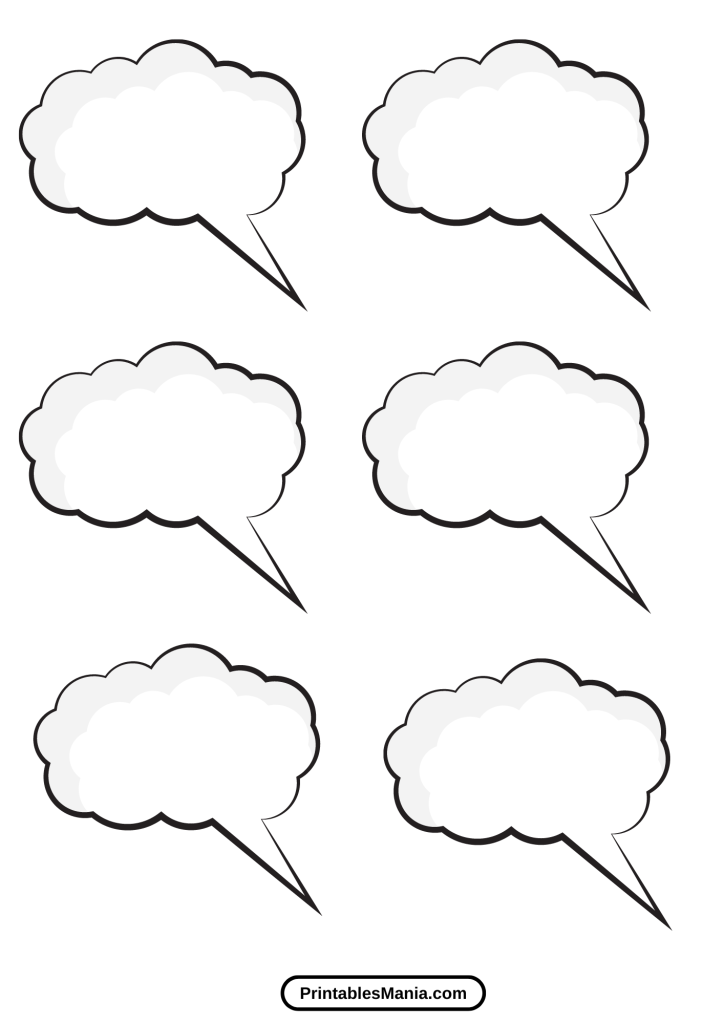 printable cloud template for greeting cards