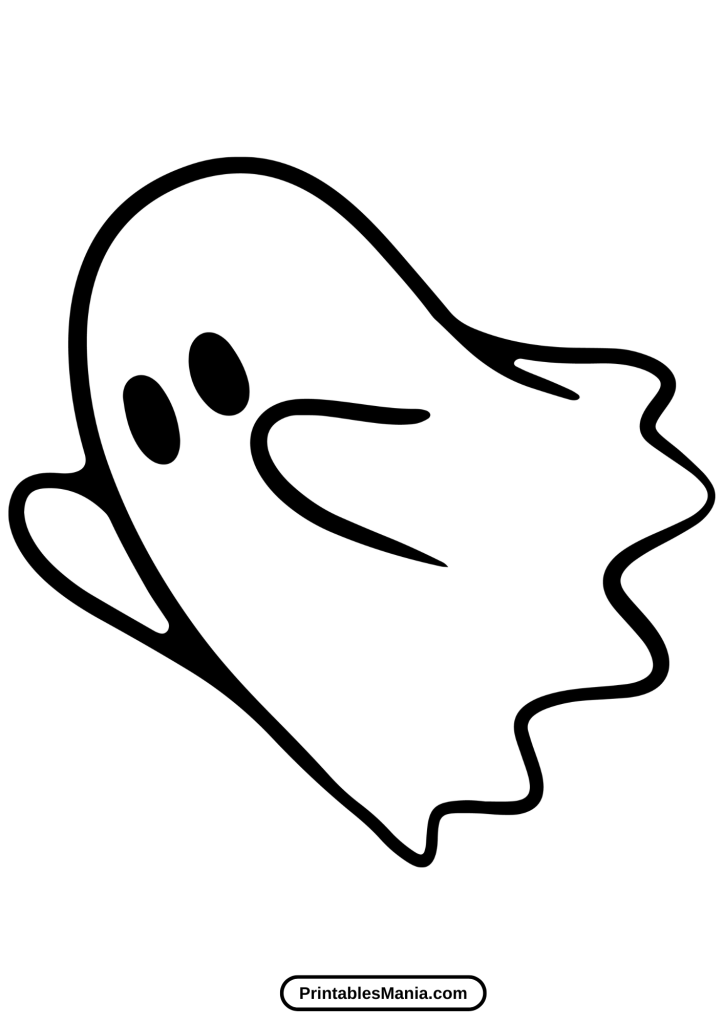 printable ghost template for spooky fun