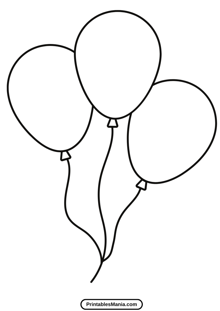 detailed balloon templates for party planning and crafts