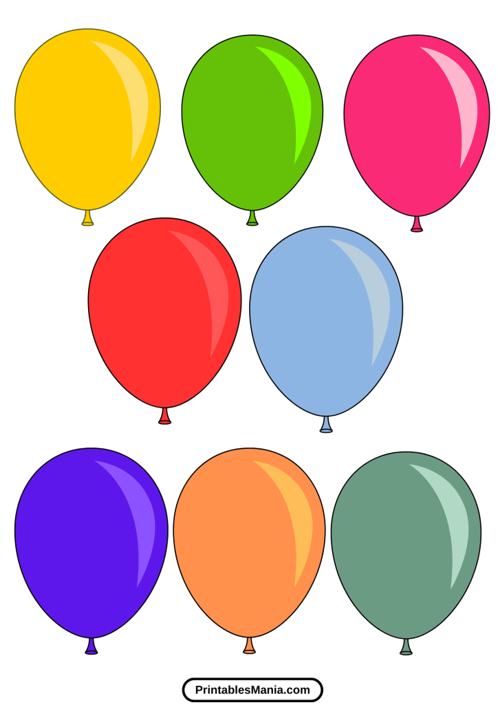 printable balloon templates for classroom activities