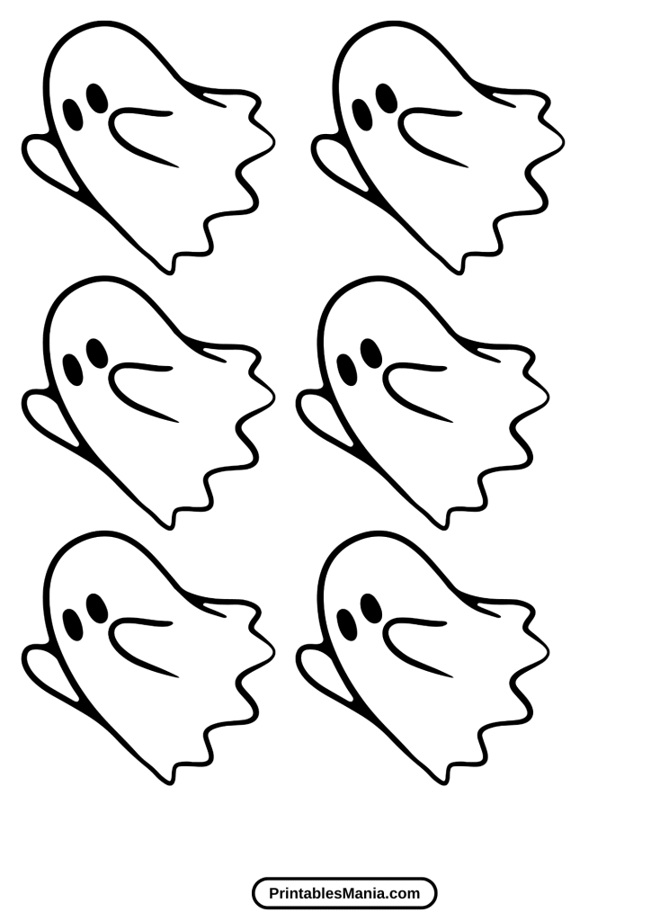 ghost template printable for decorations