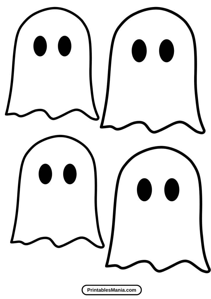 halloween ghost cutout template